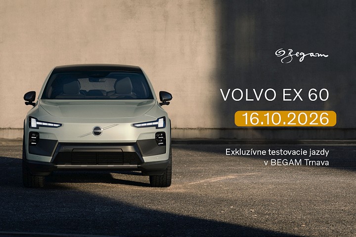 Nové Volvo EX60 prichádza do Trnavy. BEGAM ponúkne testovacie jazdy na špeciálnom dni