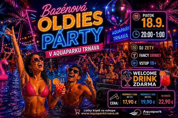 Jedinečná oldies párty v Aquaparku Trnava: Dress code je jasný